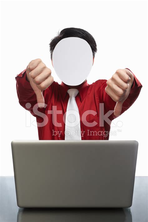 Faceless Businessman And Laptop Stock Photo Royalty Free Freeimages