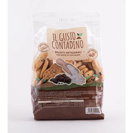 Biscotti Artigianali Con Gocce Di Cioccolato Il Gusto Contadino