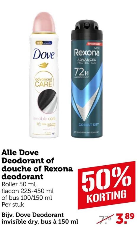 Alle Dove Deodorant Of Douche Of Rexona Deodorant Aanbieding Bij Coop