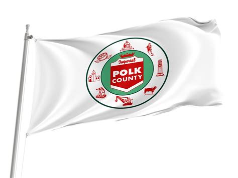 Polk County, Florida Flag, Unique Design Print, Double Seams, Bright ...