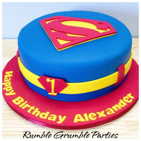 Superman Logo Cake