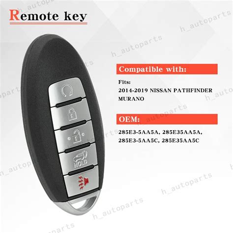 Smart Remote Key Fob S180144308 For 2015 2016 2017 2018 Nissan Murano