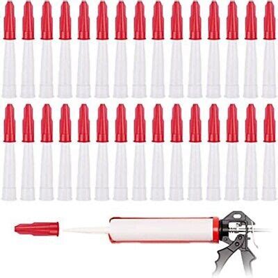 30PCS Caulk Extension Nozzle Plastic Caulk Nozzles Caulk Nozzles