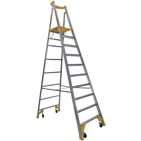 Bailey P170 Job Station Aluminium Platform Ladder 170kg 10 Steps 30m