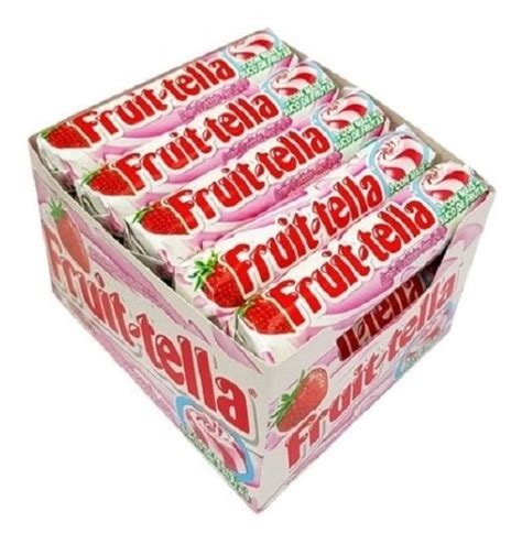 Bala Dura Fruitella G Van Melle Morango Creme De Leite Marsil