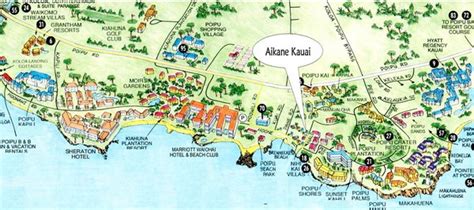 Poipu Beach Tourist Map - Poipu • mappery