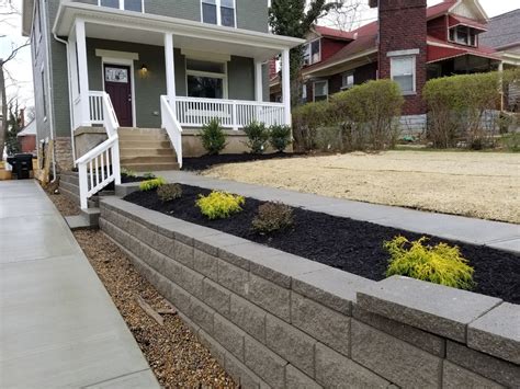 Allan Block Retaining Wall Garden Cincinnati By Molinaro Property