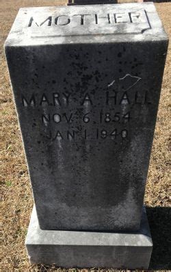 Mary Ann Henley Hall M Morial Find A Grave