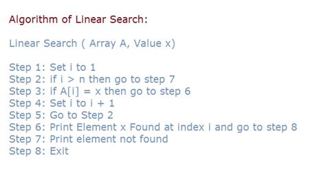 Linear Search In Data Structure