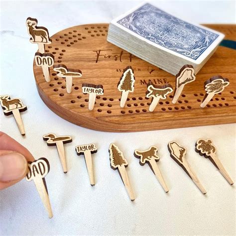 Wildlife And Animals Custom Cribbage Pegs Play Fun Cribbage Etsy