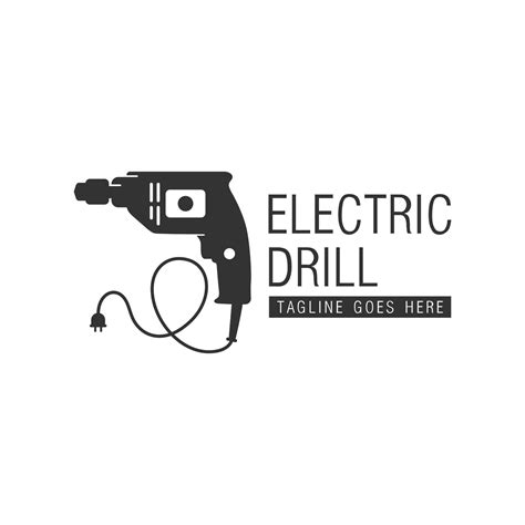 Electric Drill Logo For Construction 11437875 Vector Art At Vecteezy