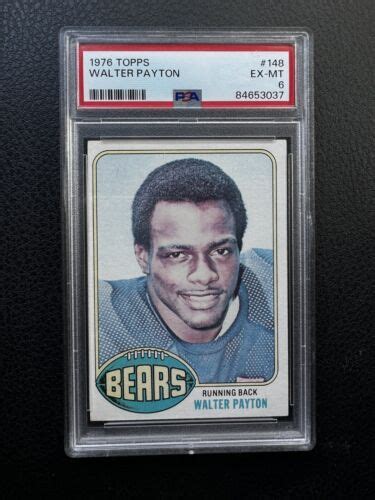 1976 TOPPS 148 WALTER PAYTON ROOKIE CARD RC CHICAGO BEARS HOF PSA