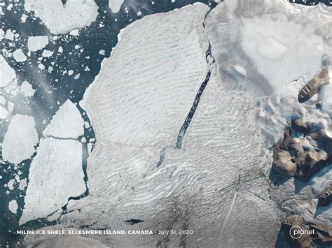 Planet On Twitter The Last Fully Intact Ice Shelf In The Canadian