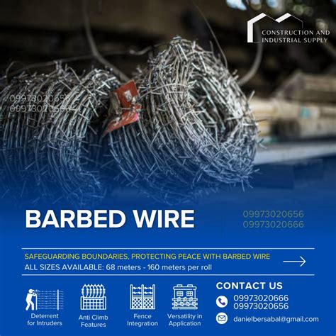 Fencing Security Barbs Wire Boundaries Containment Razor