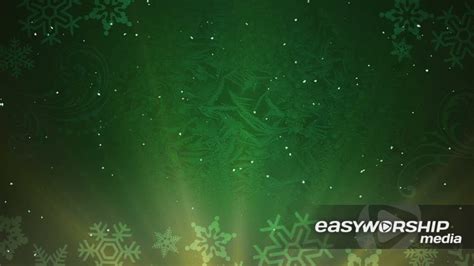 Christmas Background Snow Green by Life Scribe Media - EasyWorship Media