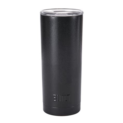 Built 20 Ounce Double Wall Stainless Steel Tumbler In Black Hammered