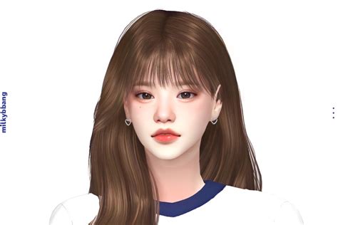 [Sim Dump] Anna (Exclusive) | Milkybbang | Sims hair, Sims, The sims 4 skin