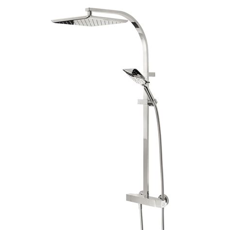 Bristan Vertico Thermostatic Exposed Bar Shower With Rigid Riser Vr