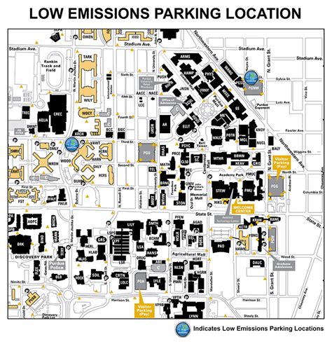 Purdue Football Parking Map