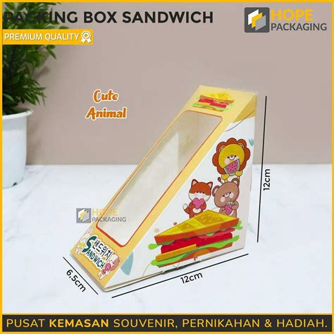 Jual Isi Pcs Box Sandwich Cream Kotak Roti Sandwich Kotak Roti