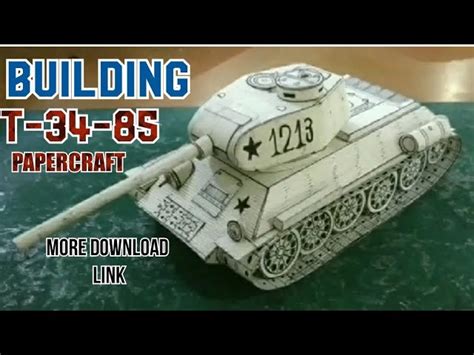 Papercraft T 34 T 34 85 Vtoroj Front 01 Iz Bumagi Modeli Sbornye