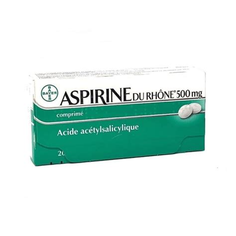 ASPIRINE DU RHÔNE 500MG Comprimés boite de 20 Pharmacie de la Poste