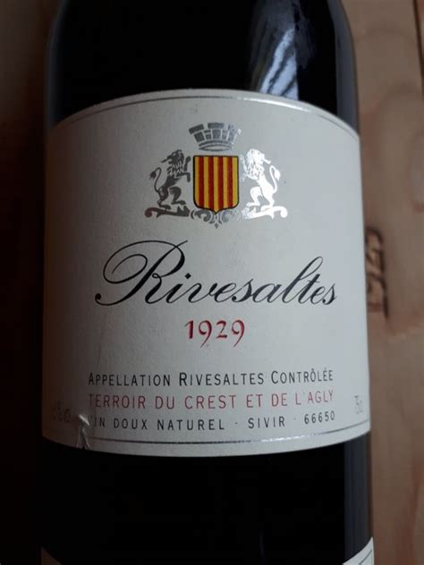 Rivesaltes Vin Doux Naturel Terroir Du Crest Et De Catawiki