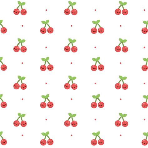 Premium Vector Cherry Seamless Pattern Background