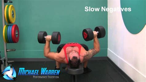 Dumbbell Bench Press With Slow Negatives Youtube