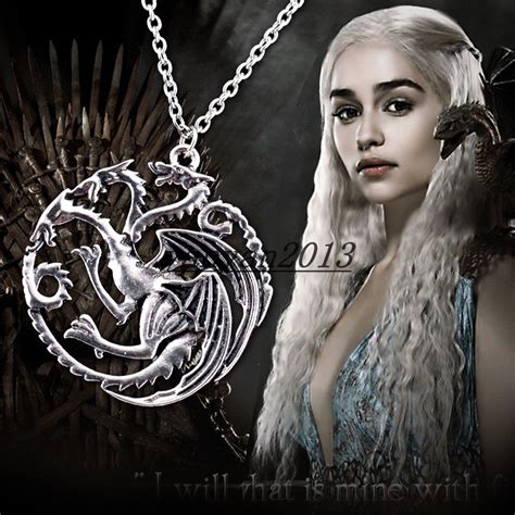 Wholesale !Flim Jewelry Daenerys Targaryen Dragon Necklace Game Of Throne Fire And Blood From ...