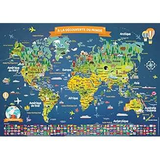 Amazon.fr : mappemonde poster