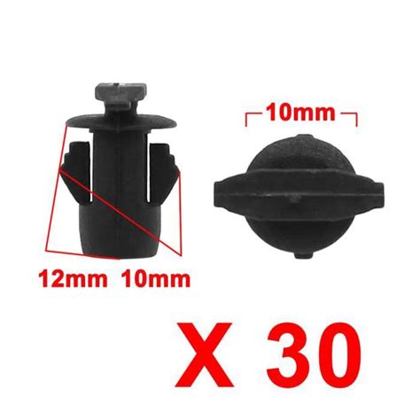 Pcs Mm Trou Rivet En Plastique Voiture Pousser Panneau Garnissage