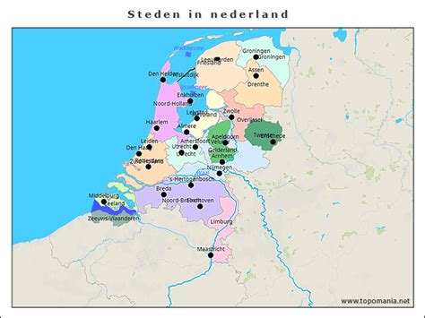 Topografie Steden In Nederland Topomania Net