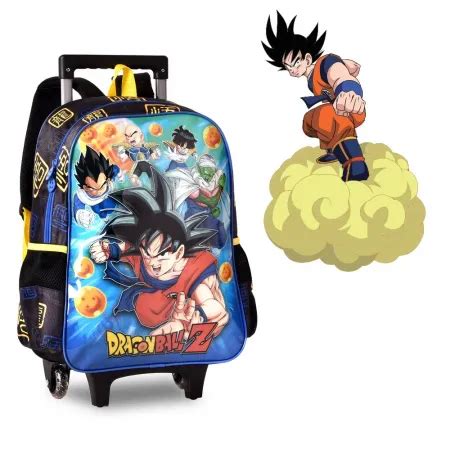 DRAGON BALL Z MOCHILA ESCOLAR BOLSA ESCOLAR RODINHA ANIME TENHO TUDO