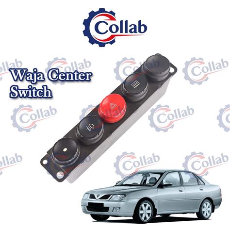 Collab Proton Waja Center Fog Lamp Heater Emergency Switch Suis