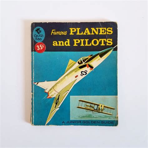 Aviation History Book Famous Planes and Pilots Vintage - Etsy