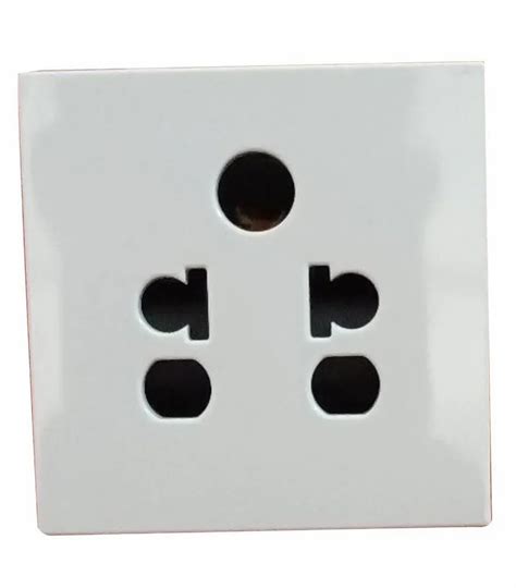 plastic white  amp electric socket number  sockets    rs
