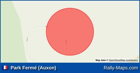 Park Fermé Auxon stage map Ronde Nationale de Quarré les Tombes