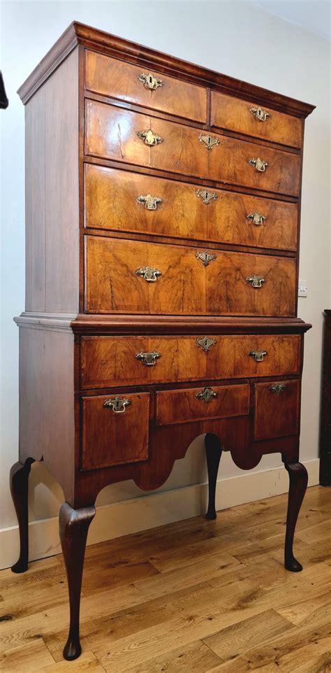 Th Century Queen Anne Walnut Chest On Stand