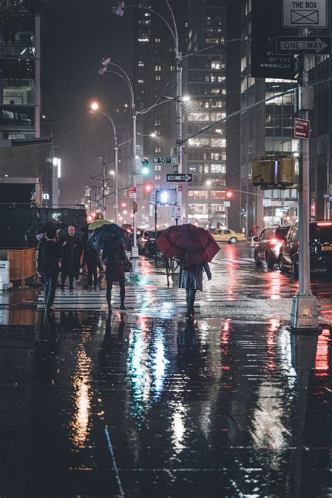 Street Night Rain Wallpapers - Wallpaper Cave