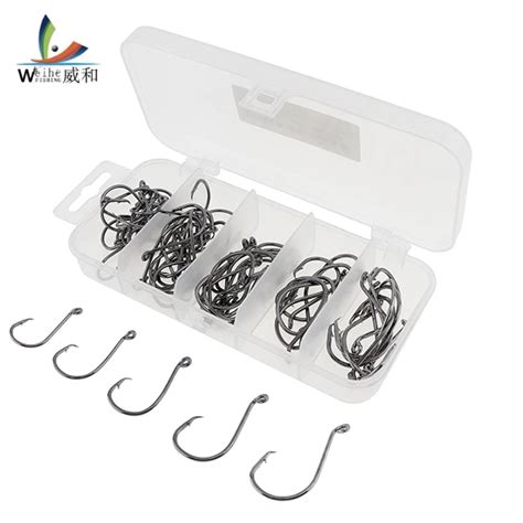 Aliexpress Buy Pcs Set Mixed Size Fishing Hook Set High