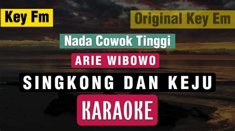 Singkong Dan Keju Arie Wibowo Karaoke Nada Cowok Tinggi Key Fm