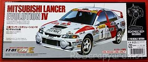 92204 Tamiya XB Mitsubishi Lancer Evolution IV Monte Carlo TT 01E