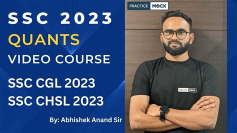 SSC CGL 2023 SSC CHSL 2023 SSC Quant Video Course SSC Quant Video