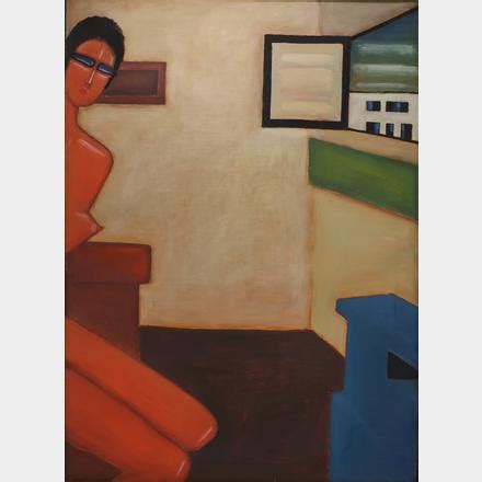 Jerzy Nowosielski Nude In Interior 1983 MutualArt