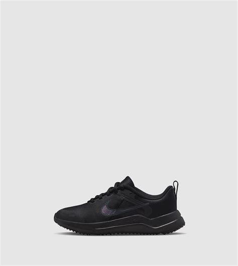 Buy Nike Downshifter Logo Detailed Lace Up Running Shoes In Black