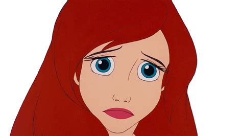 ariel sad cute face Blank Template - Imgflip