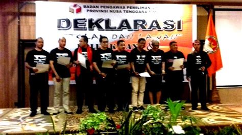 Deklarasi Tolak Dan Lawan Politik Uang Dan Politisasi Sara Dalam