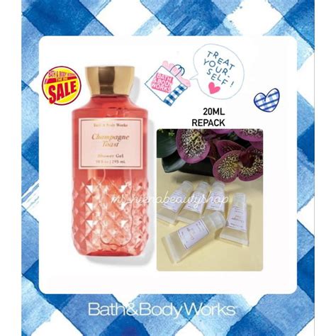 BBW Champagne Toast Shower Gel Trial Repack 20ML Shopee Malaysia