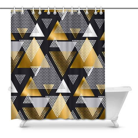 black and gold shower curtain - Small Living Room Sets: Decorating ...